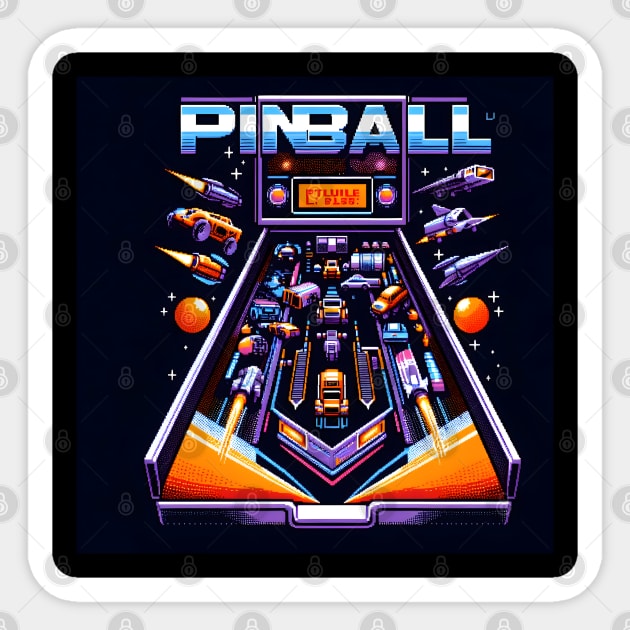 pinball wizard Sticker by vaporgraphic